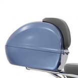 Topkoffer vespa blauw zonder rugsteun